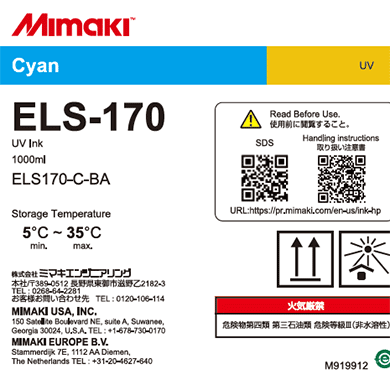 Mimaki UV-Tinte ELS-170 (1000 ml Flasche)